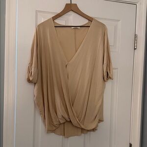 Elegant Beige Women's Top